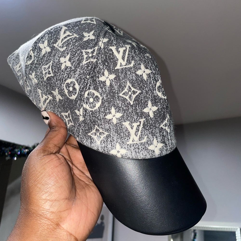 Louis Vuitton Black Monogram Baseball Cap